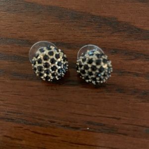 Black and gold earrings